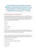 ATI PN Fundamentals Proctored Examination 2026&sol;2027 Next Generation NCLEX Items ACTUAL EXAM 2026&sol;2027 &vert; ATI PN Fundamentals NGN &vert; Verified Q&A &vert; Pass Guaranteed - A&plus; Graded