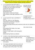 Pearson NCLEX-RN Questions with all Correct & 100&percnt; Verified Answers &vert;Actual Complete Update &vert;Already Graded A&plus;