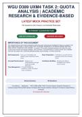 WGU D389 UXM4 Task 1&comma; 2 and 3 Bundle with complete solutions&period; Q&A