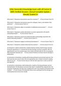 CASLI Generalist Knowledge Exam with all Correct & 100&percnt; Verified Answers &vert;Actual Complete Update &vert;Already Graded A&plus;