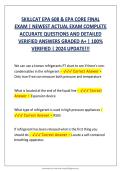 SKILLCAT EPA 608 CORE FINAL EXAM UPDATED A&plus; 2025 QUESTIONS & ANSWERS&NewLine;