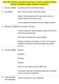 CASLI NIC Written Test with all Correct & 100&percnt; Verified Answers &vert;Actual Complete Update &vert;Already Graded A&plus;