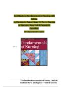 Test Bank for Fundamentals of Nursing&comma; 12th Edition &vert; ISBN 9780323810340 &vert; Potter & Perry