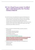 NU 671 Final Exam 2026&colon; Verified &NewLine;Q&A with Rationales for Purdue &NewLine;Global PMHNP