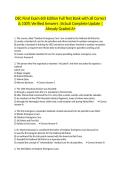 OEC Final Exam 6th Edition Full Test Bank with all Correct & 100&percnt; Verified Answers &vert;Actual Complete Update &vert;Already Graded A&plus;