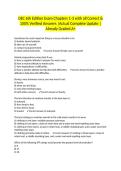 OEC 6th Edition Exam Chapters 1-3 with all Correct & 100&percnt; Verified Answers &vert;Actual Complete Update &vert;Already Graded A&plus;