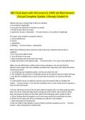 OEC Final Exam with All Correct & 100&percnt; Verified Answers &vert;Actual Complete Update &vert;Already Graded A&plus;
