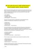 OEC Test with all Correct & 100&percnt; Verified Answers &vert;Actual Complete Update &vert;Already Graded A&plus;