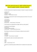 OECP Test with all Correct & 100&percnt; Verified Answers &vert;Actual Complete Update &vert;Already Graded A&plus;