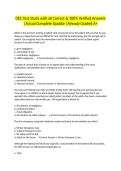 OEC Test Study with all Correct & 100&percnt; Verified Answers &vert;Actual Complete Update &vert;Already Graded A&plus;