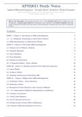 APM2611 2026 STUDY NOTES 
