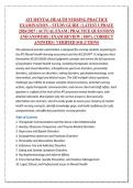 ATI MENTAL HEALTH NURSING PRACTICE &NewLine;EXAMINATION &ndash; STUDY GUIDE &vert; LATEST UPDATE &NewLine;2026&sol;2027 &vert; ACTUAL EXAM &vert; PRACTICE QUESTIONS &NewLine;AND ANSWERS &vert; EXAM REVIEW &vert; 100&percnt; CORRECT &NewLine;ANSWERS &vert; VERIFIED SOLUTIONS 
