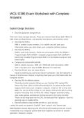 WGU D386 Exam Worksheet with Complete Answers
