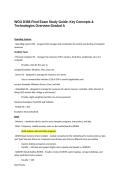 WGU D386 Final Exam Study Guide Key Concepts & Technologies Overview-Graded A