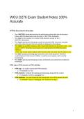 WGU D276 Exam Student Notes 100&percnt; Accurate