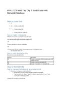 WGU D276 Web Dev Chp 7 Study Guide with Complete Solutions