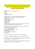 Activity Director Basic Study Guide for Final Exam with all Correct & 100&percnt; Verified Answers &vert;Actual Complete Update &vert;Already Graded A&plus;