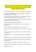 NATS 1510 &ndash; History of the Environment Final Exam with all Correct & 100&percnt; Verified Answers &vert;Actual Complete Update &vert;Already Graded A&plus;