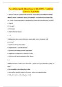 N212 Sherpath Questions with 100&percnt; Verified&NewLine;Correct Answers