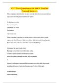 N212 Test Questions with 100&percnt; Verified&NewLine;Correct Answers