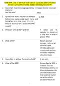 NAB-NHA Line of Service Test with all Correct & 100&percnt; Verified Answers &vert;Actual Complete Update &vert;Already Graded A&plus;