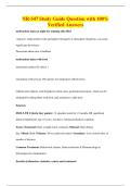 NR-547 Study Guide Question with 100&percnt;&NewLine;Verified Answers