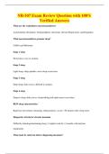 NR-547 Exam Review Question with 100&percnt;&NewLine;Verified Answers