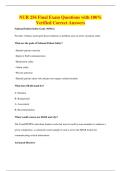 NUR 256 Final Exam Questions with 100&percnt;&NewLine;Verified Correct Answers