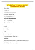 BUNDLE OF NUR 256 QUESTIONS WITH 100&percnt; VERIFIED CORRECT ANSWERS