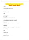 NUR 256 Exam 2 Questions with 100&percnt;&NewLine;Verified Correct Answers