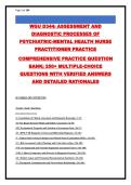 WGU D344 PMHNP COMPLETE PRACTICE QUESTION BANK &vert; 260&plus; QUESTIONS WITH VERIFIED ANSWERS & RATIONALES &vert; ASSESSMENT & DIAGNOSTIC PROCESSES &vert; 2026&sol;2027 UPDATED