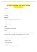 NUR 283 Questions with 100&percnt; Verified&NewLine;Correct Answers