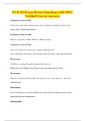 NUR 283 Exam Review Questions with 100&percnt;&NewLine;Verified Correct Answers