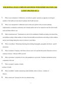 NUR 258 FINAL EXAM &vert; COMPLETE QUESTIONS WITH EXPERT SOLUTION &vert; 2026 LATEST UPDATED GET A&plus;
