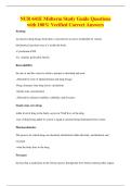 NUR 641E Midterm Study Guide Questions&NewLine;with 100&percnt; Verified Correct Answers
