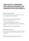 CNML AND NE BC COMPREHENSIVE&NewLine;STUDY GUIDE 2026 MANAGEMENT AND&NewLine;ADMINISTRATION SOLUTIONS VERIFIED A&plus;