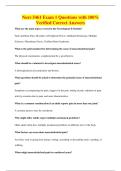 Nurs 5461 Exam 1 Questions with 100&percnt;&NewLine;Verified Correct Answers