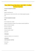 Nurs 5461 Exam Questions with 100&percnt; Verified&NewLine;Correct Answers