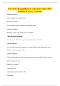 Nurs 5461 Exam Review Questions with 100&percnt;&NewLine;Verified Correct Answers