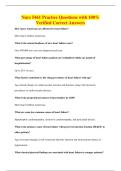 Nurs 5461 Practice Questions with 100&percnt;&NewLine;Verified Correct Answers