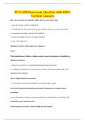 PCN-100 Final exam Question with 100&percnt;&NewLine;Verified Answers
