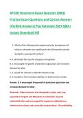 APUSH Document-Based Question &lpar;DBQ&rpar; &NewLine;Practice Exam Questions and Correct Answers &NewLine;&lpar;Verified Answers&rpar; Plus Rationale 2027 Q&A&vert; &NewLine;Instant Download Pdf 