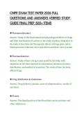 CNPR EXAM TEST PAPER 2026 FULL&NewLine;QUESTIONS AND ANSWERS VERIFIED STUDY&NewLine;GUIDE FINAL PREP 500&plus; ITEMS