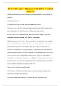 PCN-100 Topic 7 Question with 100&percnt; Verified&NewLine;Answers