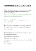 CNPR PHARMACEUTICAL EXAM Q AND A&NewLine;