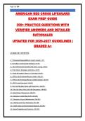American Red Cross Lifeguard Certification 2026-2027&colon; 320&plus; Practice Questions with Verified Answers & Detailed Rationales &vert; ARC Lifeguarding Exam Prep