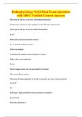 Pathophysiology N212 Final Exam Questions&NewLine;with 100&percnt; Verified Correct Answers