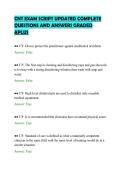 CNT EXAM SCRIPT UPDATED COMPLETE&NewLine;QUESTIONS AND ANSWERS GRADED&NewLine;APLUS