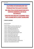 Food Handler Certification 2026-2027&colon; 285&plus; Practice Questions with Verified Answers & Detailed Rationales &vert; Food Safety Exam Prep