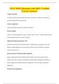 WGU D435 Questions with 100&percnt; Verified&NewLine;Correct Answers